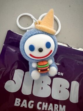 Jack In The Box Icy Blue Jibbi Bag Charm Keychain